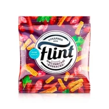 Сухарики пшенично-ржаные - Flint, со вкусом охотничьих колбасок, 70 г