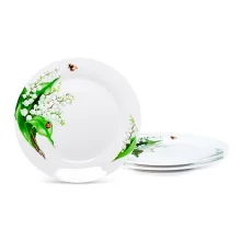 Tellerset - Maiglöckchen, Porzellan, Ø 24 cm, 3-tlg.