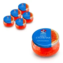 Икра красная - Стольная, лососевая, имитация, Санта Бремор, 6 х 230 г