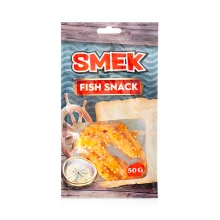 Snack aus Tintenfisch mit Sesam, getrocknet, Smek, 50 g