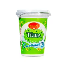 Saure Sahne - Tescha, 20 % Fett, Lackmann, 360 g