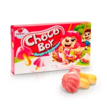 Печенье - Грибочки, Choco Boy, со вкусом йогурта и клубники, Orion, 40 г