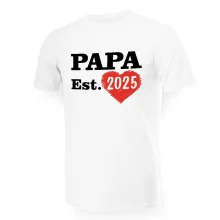 T-Shirt für Männer - Design PAPA est, Baumwolle