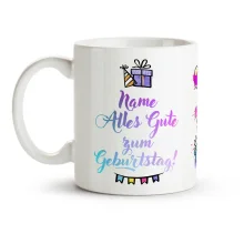 Кружка именная - Alles Gute zum Geburtstag, керамика, 330 мл