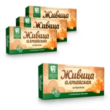 Живица - Алтайская кедровая, с пчелиным воском, 4 шт. х 4 упак.