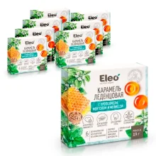  Карамель леденцовая, с прополисом, ментолом и мелиссой , Eleo, 19 г х 8 шт. 