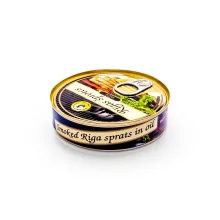 Рижские шпроты в масле, с ключом, 160 г