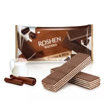 Вафли со вкусом какао и молока, Roshen, 216 г