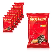 Sonnenblumenkerne - Monarch, geröstet, gestreift, 8 х 300 g