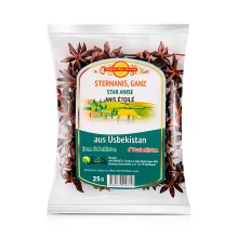 Sternanis, ganz, 25 g aus Usbekistan