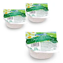 Творог - Деревенский зернистый, 2,5 % жирности, Милочка, 3 х 275 г