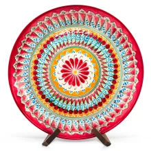 Lagan - Mehrob rot А1, Rischtan-Keramik, Ø 37 cm