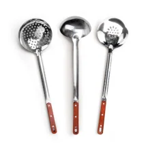 Набор - Шумовка 48 см, шумовка глубокая 48 см, поварешка 48 см