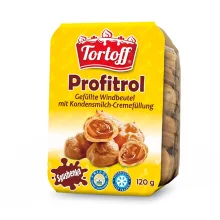 Profiterolen, mit Kondensmilch-Cremefüllung, Tortoff, 120 g