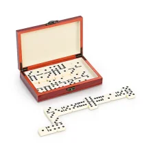 Domino - Geschenk, in Holzkiste, 20 x 12 x 4 cm