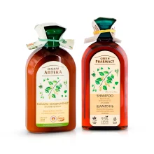 Haarset – Birkenknospen und Rizinusöl, Anti-Schuppen, Grüne Apotheke Haarset – Birkenknospen und Rizinusöl, Anti-Schuppen, Grüne Apotheke