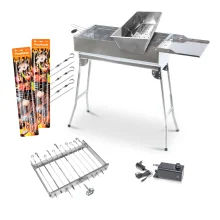 Набор для шашлыка - мангал, устройство вращения Сезам-II, шампуры