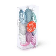 Weihnachtsbaumschmuck-Set - Zapfen, Kunststoff, 10 Stk.