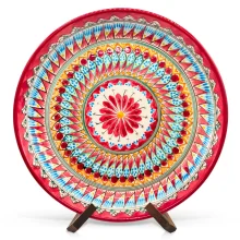 Lagan - Mehrob rot А, Rischtan-Keramik, Ø 37 cm