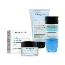 Gesichtsset - Thermalwasser, Peeling zum Waschen + Toner + Crememaske, Miraculum Gesichtsset - Thermalwasser, Peeling zum Waschen + Toner + Crememaske, Miraculum