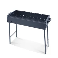 Klappbarer Grill SchaschlykOFF 70 für 12 Spieße, Stahl 2 mm