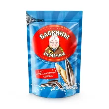Семечки жареные - Бабкины, полосатые, с солью, 240 г