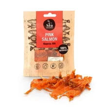 Buckellachs-Stückchen, getrocknet und gesalzen, 30 g Buckellachs-Stückchen, getrocknet und gesalzen, 30 g