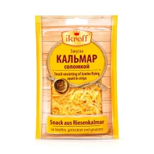 Snack aus Riesenkalmar, in Streifen, 36 g
