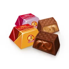 Schokokonfekt - Zarskoje Lakomstwo, in kakaohaltiger Fettglasur, 300 g