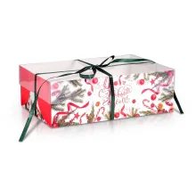 Geschenkbox-Set für 6 Kuchen - Glückliches neues Jahr!, 5-tlg., 23 x 16 x 7,5 cm