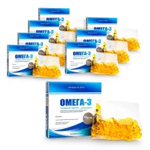 Omega-3-Leinöl mit Vitamin E, Kapseln, 100 Stk. х 8