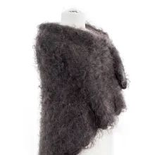 Urjupinsker Schal 110 х 110 cm, dicht, grau