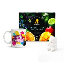  Geschenkset - Mit Liebe, Tee + Tasse + Kühler für Tee