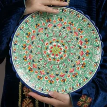 Lagan - KaraKalam KR7, Rischtan Keramik, Ø 37 cm