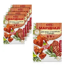 Gewürzmischung-Marinade - Für Fleisch mit Knoblauch und Kräutern, Vprok, 5 х 30 g