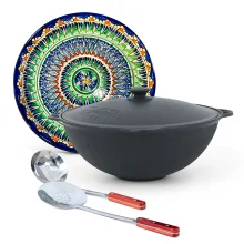 Set - Kasan 12 L + Lagan Ø 37 cm + Schaumlöffel 48 cm + Schöpfkelle 48 cm