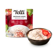 Haferflockenbrei - Yelli, mit Erdbeeren und Chia, Yarmarka, 60 g 