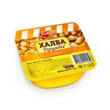 Халва подсолнечная - Дружба, с арахисом, Рот Фронт, 220 г