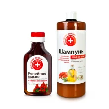 Haarset – Dreifach stark, gegen Haarausfall, Shampoo + Öl