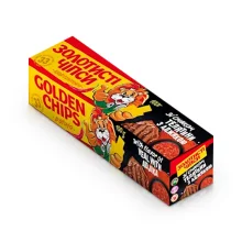 Картофельные чипсы со вкусом телятины и аджики, Золотистые,75 г