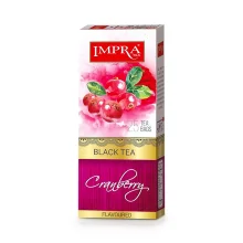 Schwarzer Tee, mit Moosbeerengeschmack, Impra, 25 x 2 g    