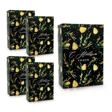 Geschenkkarton - Zapfen, Karton, 16 x 23 x 7,5 cm, 5 St.