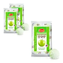 Зефир со вкусом яблока, Lackmann, 3 х 310 г