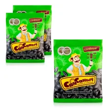 Семечки чёрные - Сан Саныч, жареные, соленые, 3 х 285 г