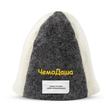 Saunamütze - ChemoDasha, Farbe weiß, grau