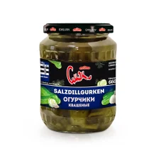 Огурцы квашенные, с укропом, Dovgan, 660 г