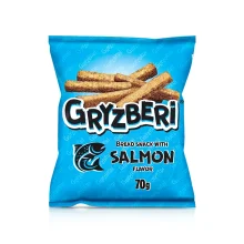 Сухарики - Gryzberi, со вкусом лосося, 70 г
