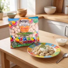  Pelmeni, Teigtaschen - Für Kinder, mit Schwein-Rindfleisch, Berger, 400 g