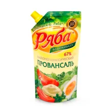 Salatmayonnaise klassisch - Provansal, 67 % Fett, Rjaba, 200 g