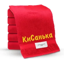 Handtuch - KiSanka, Farbe rot, Baumwolle 100 %